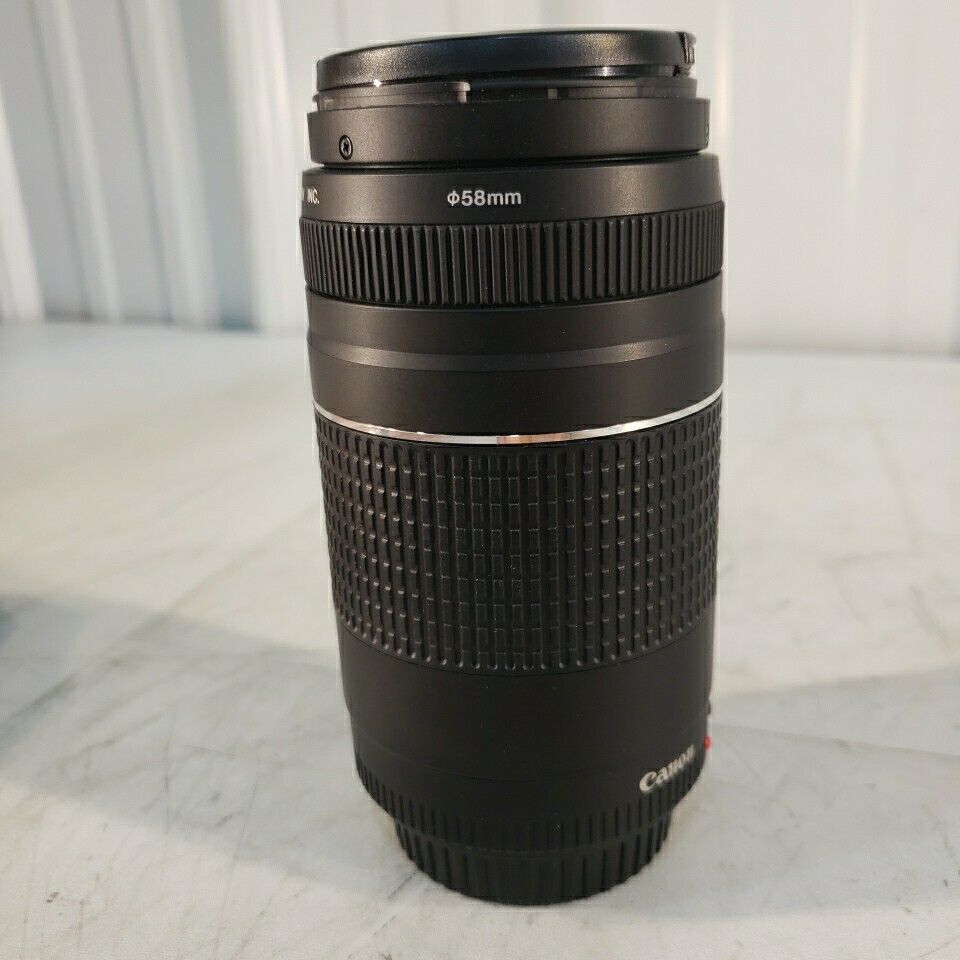 Canon Zoom Lens EF 75-300mm 1:4-5.6 III Telescoping Adjustable Lens