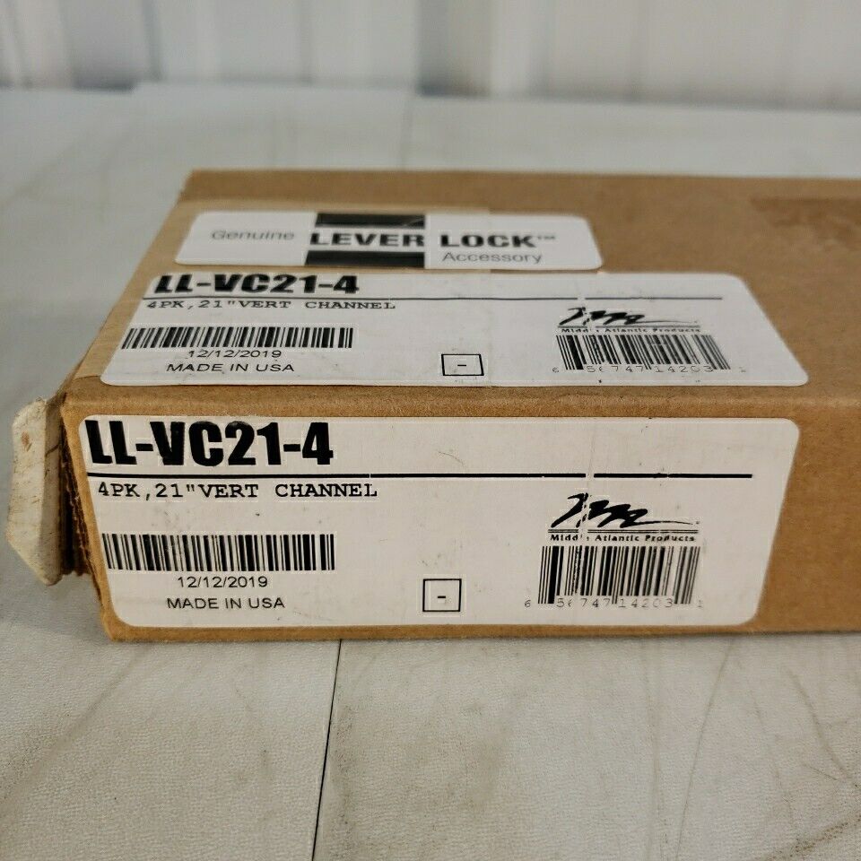 Middle Atlantic LL-VC21-4 Lever Lock 4 Pack 21" Vertical Channel Accessory