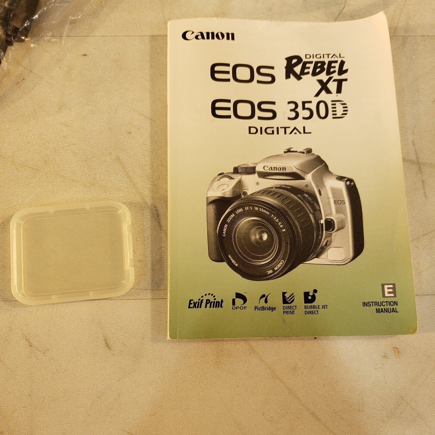 Canon Rebel XT EOS Digital Camera DLSR w/ Lens, Accessories & Case DS126071