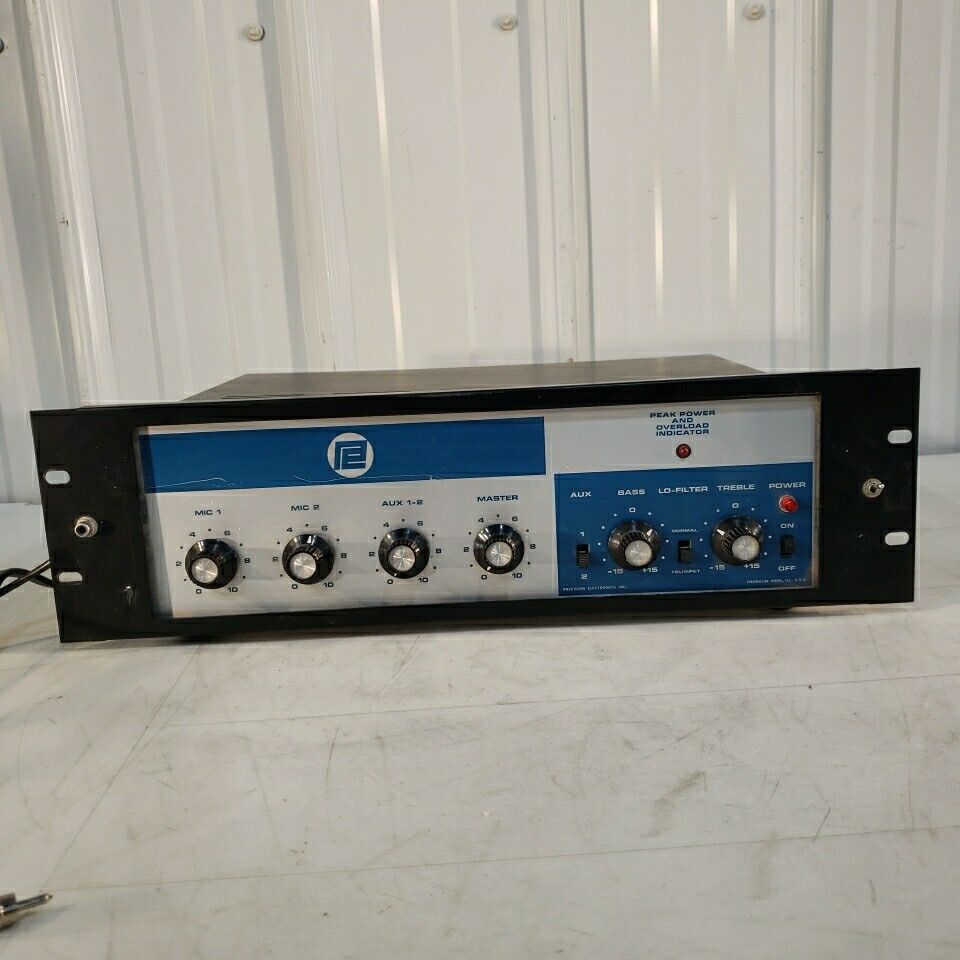 Precision Electronics ST-60 Amplifier 60W 120V Vintage Amp W/ Overload Indicator
