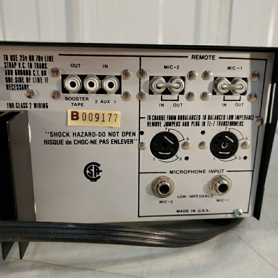 Precision Electronics ST-60 Amplifier 60W 120V Vintage Amp W/ Overload Indicator