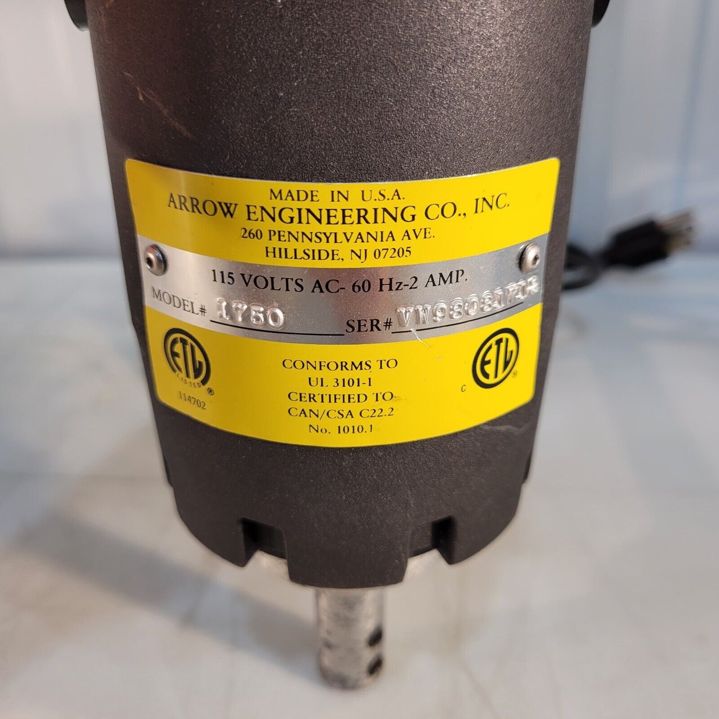 FOR PARTS ONLY Arrow Engineering 1750 Variable Speed Industrial Mixer