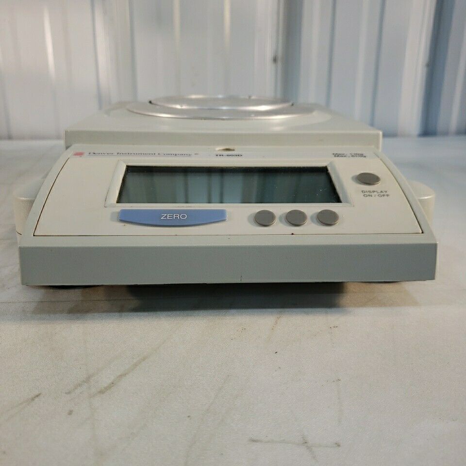 Denver TR-603D Scale Precision Balance w/ Cover & Power Cable Max=110g Max2=610g