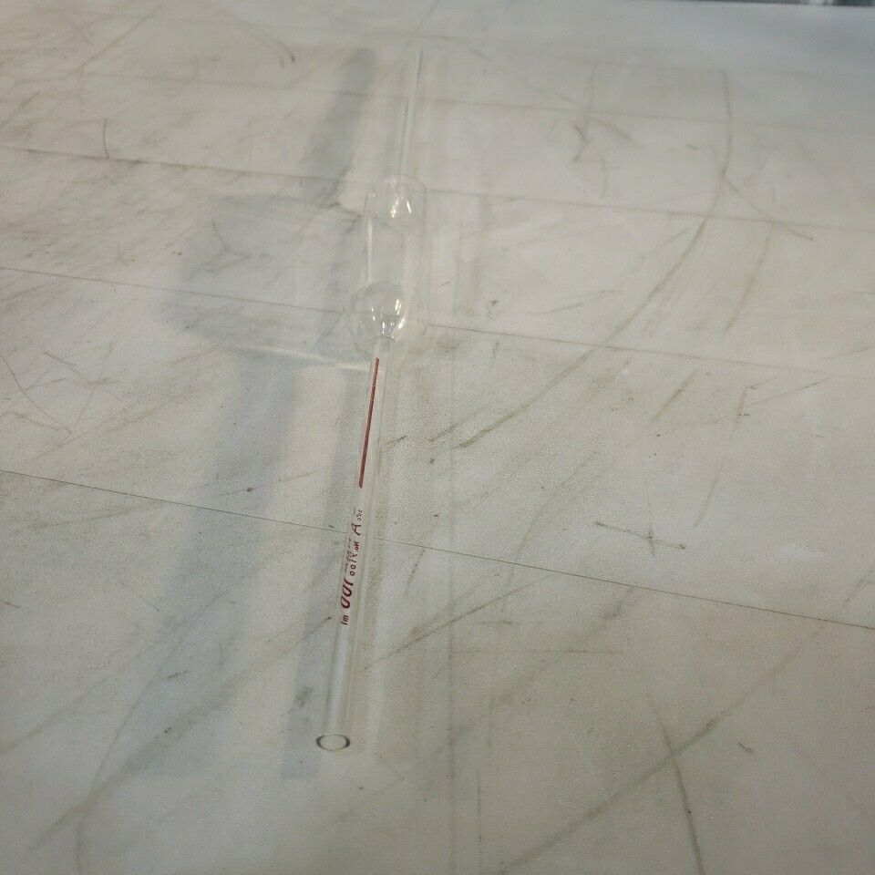 Pyrex 7100 100ml Volumetric Pipette Glass Color Marked Class A Laboratory