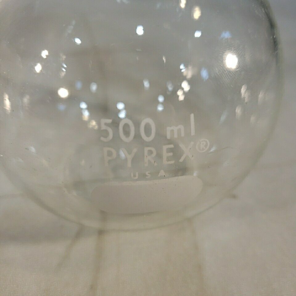 Pyrex 500mL Flat Bottom Flask 24/40 Boiling Flask Long Neck