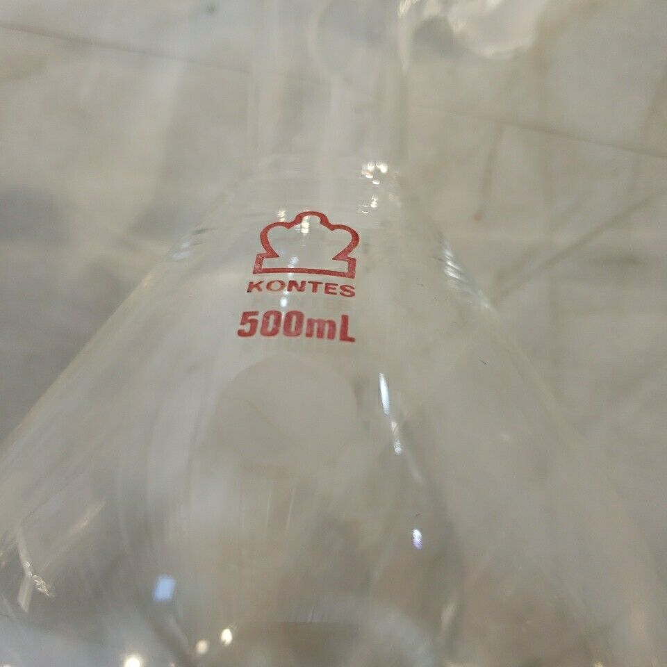 Kontes 500mL Schlenk Flask 24/40 Modified Tube Glass Laboratory