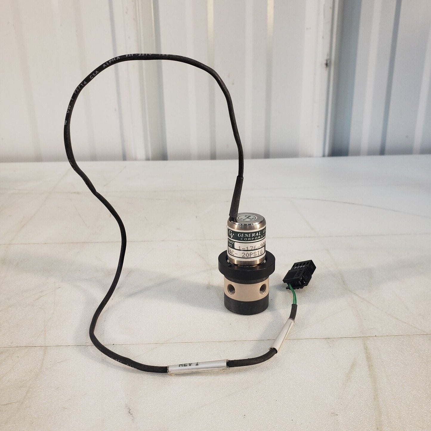 General Valve 1-176-900 Micro Valve VAC-20PSIG 12VDC Solenoid