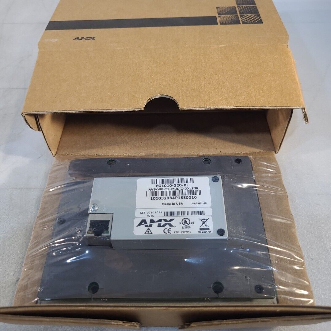 AMX AVB-WP-TX-MULTI-DXLINK-BL Multi-Format White Wallplate Transmitter