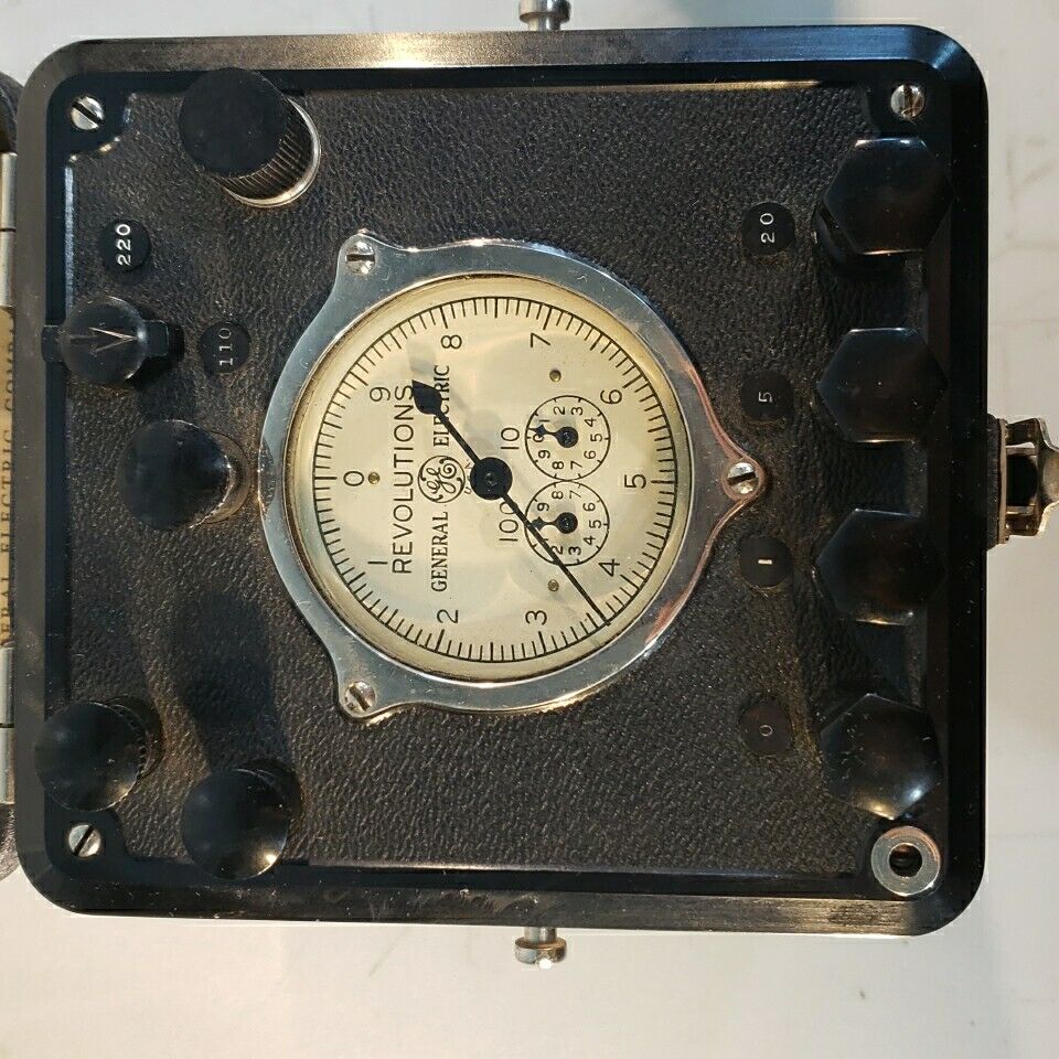 1929 Vintage General Electric Co. IB-7 Portable Induction Test Meter