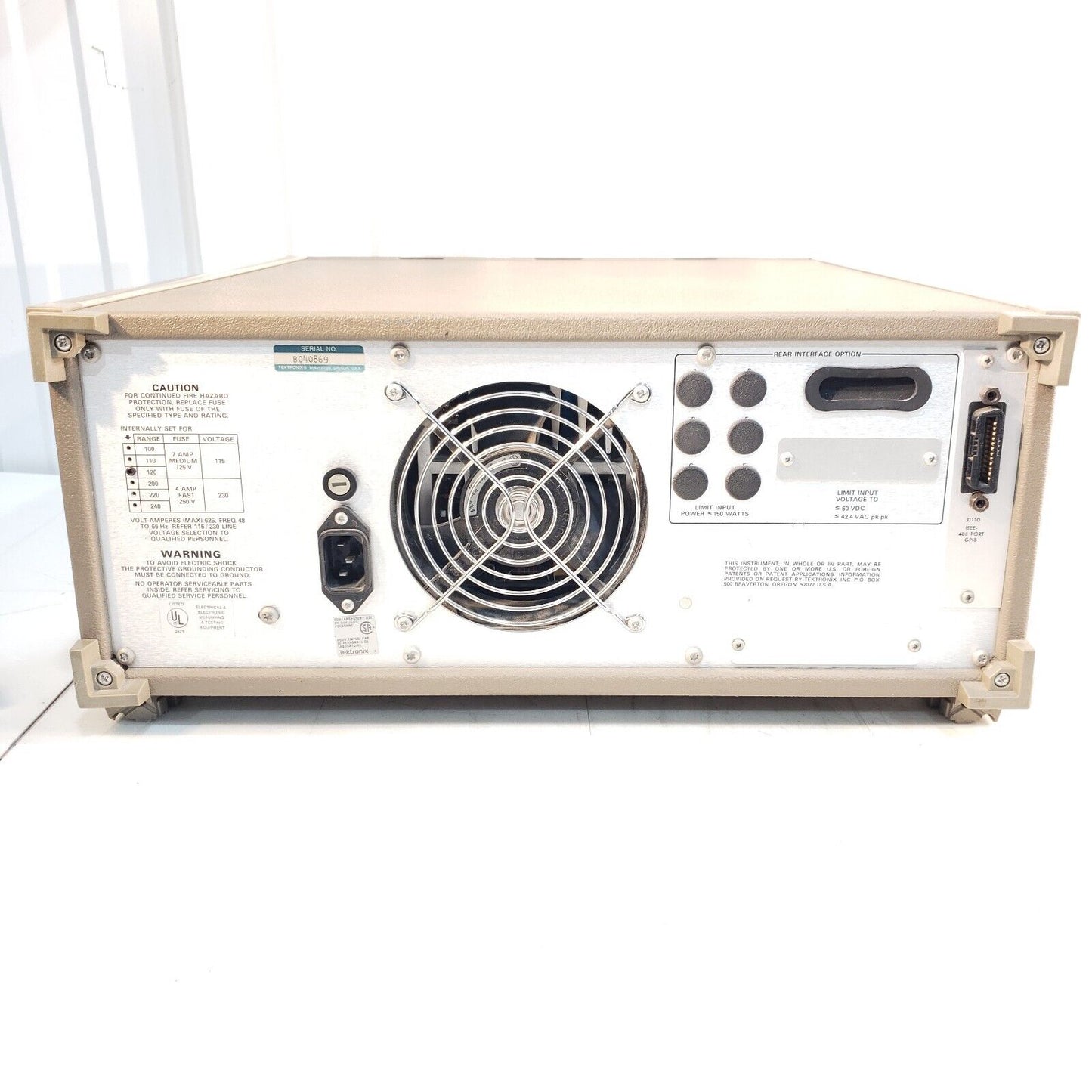 Tektronix TM5006 w/ PS5010 Power Supply PFG5105 Pulse Function Generator DM5110