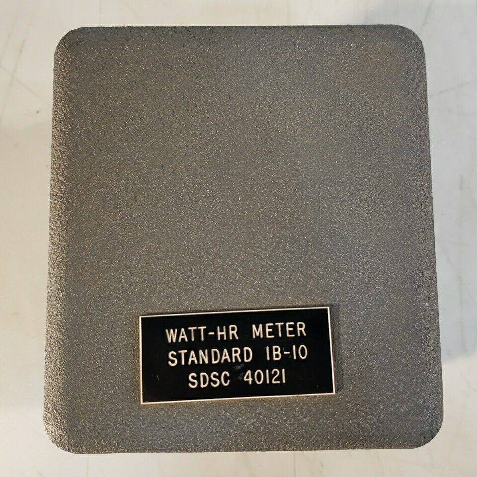 General Electric Vintage 1B-10 Portable Watthour Meter Standard Test Unit