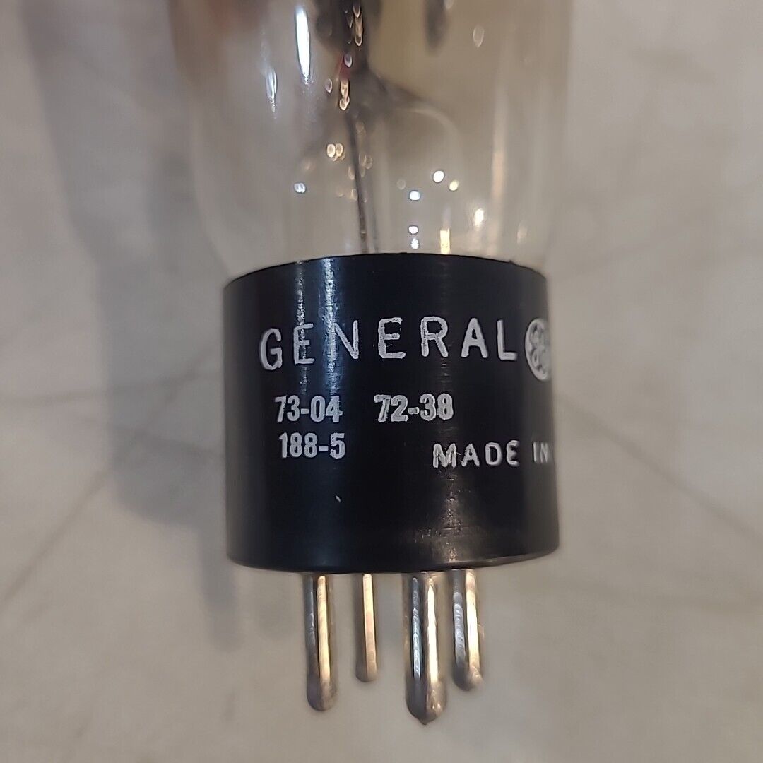 General Electric 866A Vacuum Electronic Electron Tube 73-04 72-38 188-5 4-pin