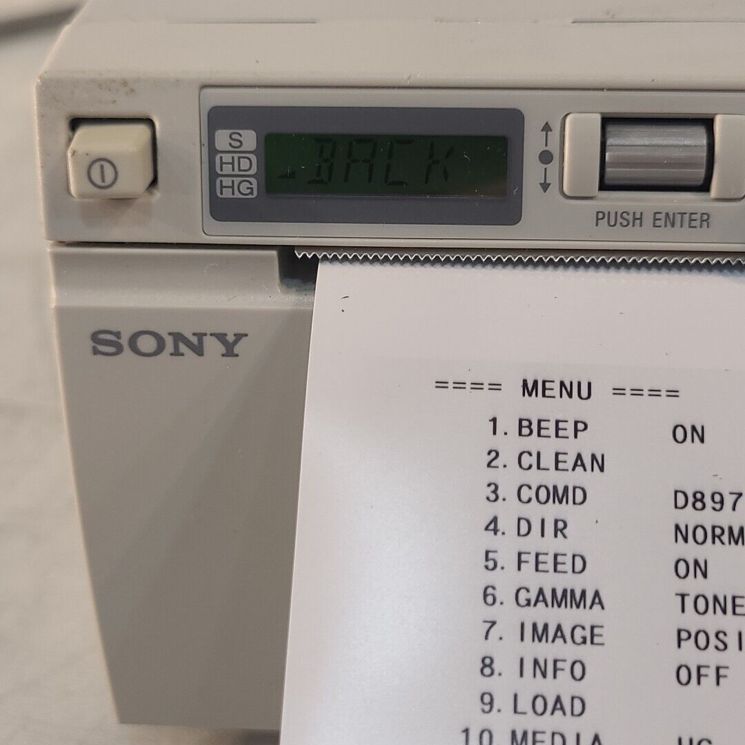 Sony UP-D897 Digital Graphic Printer W/Paper Tested Working