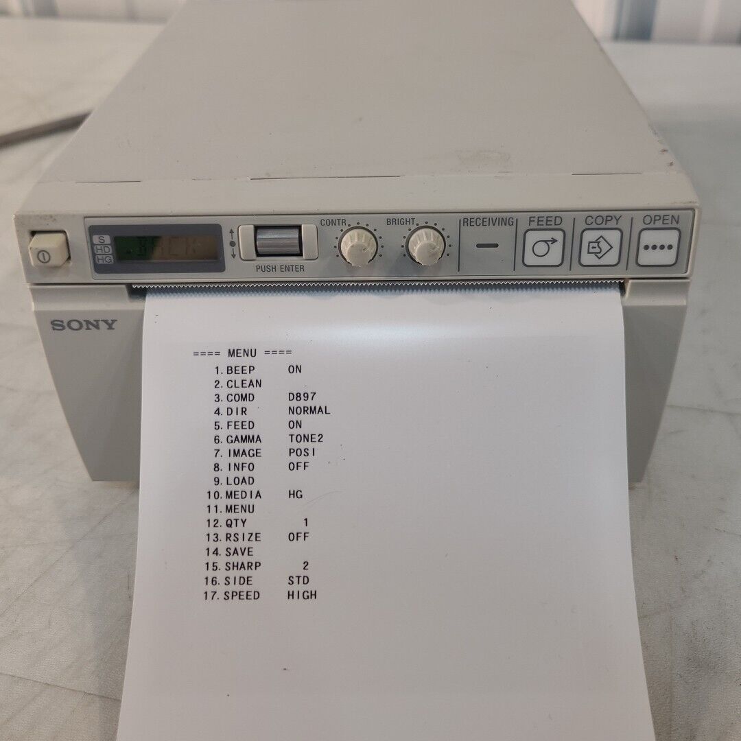 Sony UP-D897 Digital Graphic Printer W/Paper Tested Working