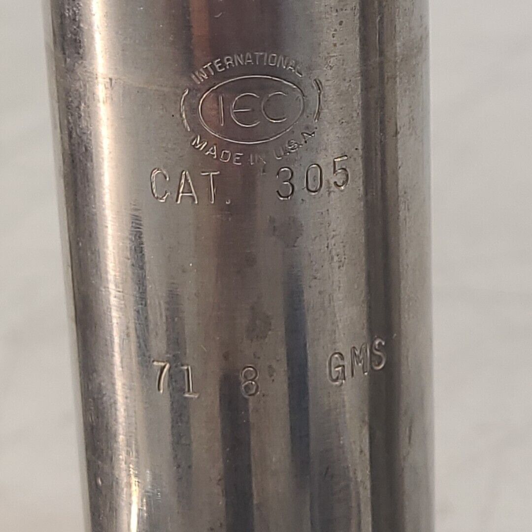Set Of 4 IEC 305 Centrifuge Wells Containers Buckets 71.8 Gms W/IEC 325 Collars