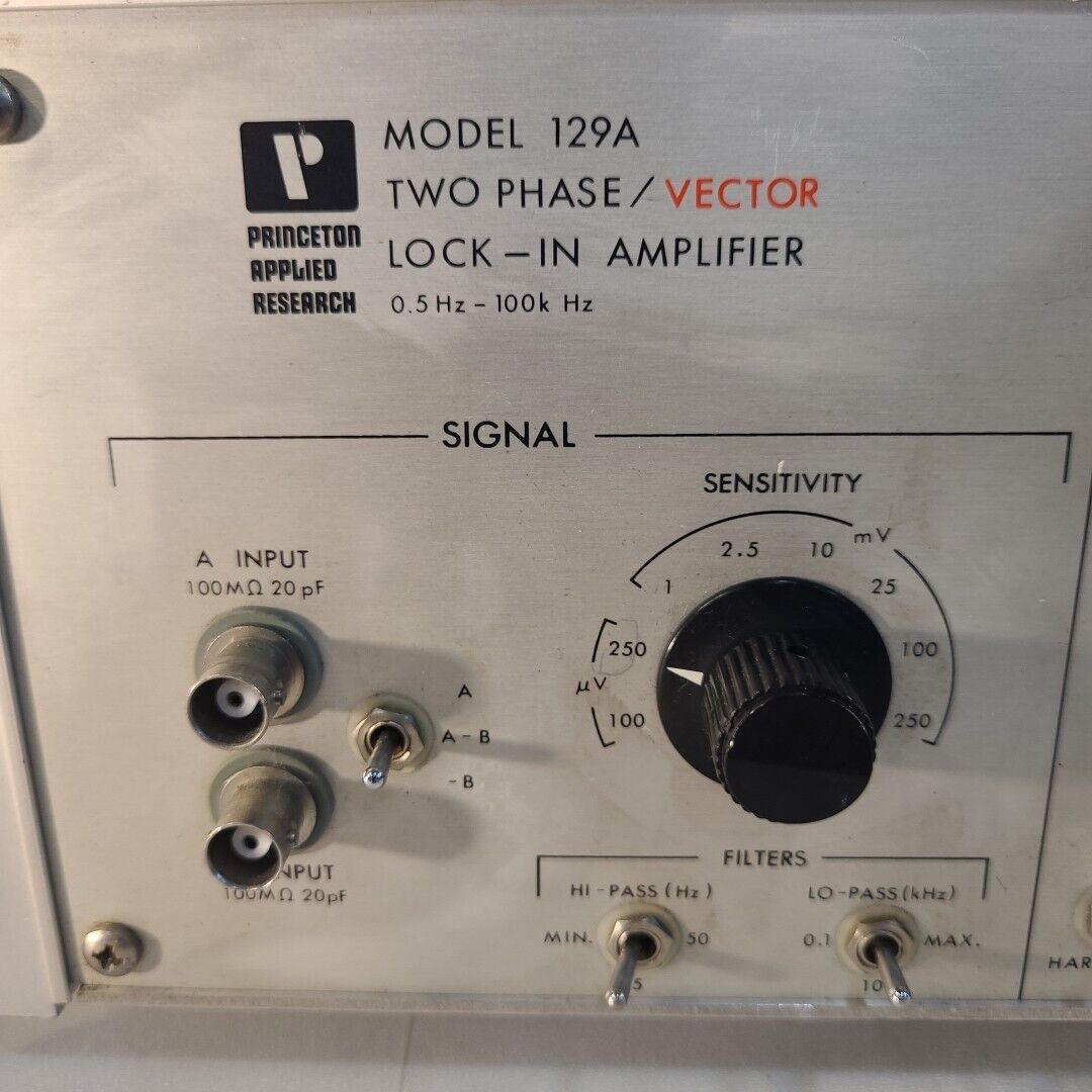 Princeton 129A 2 Phase/Vector Lock In Amplifier .5-100kHz Applied Research PAR