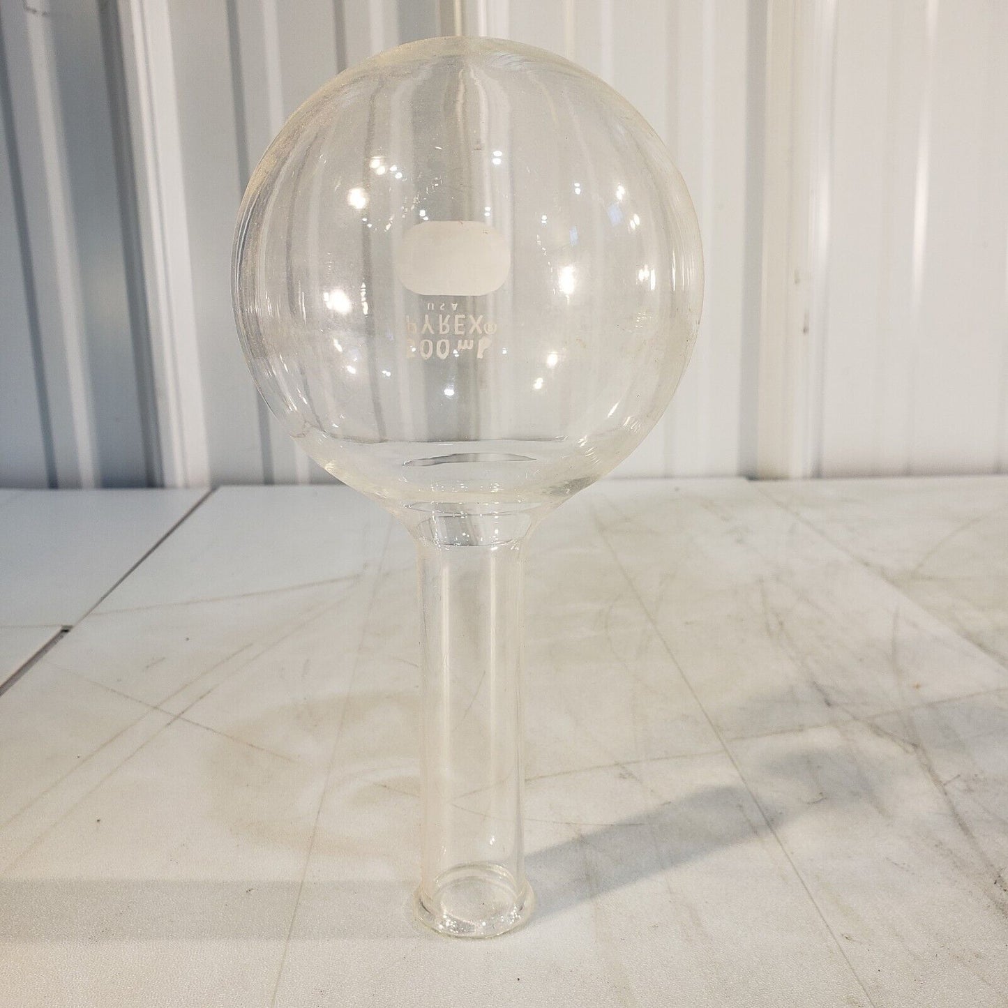 Pyrex 500mL Long Neck Round Bottom Glass Flask