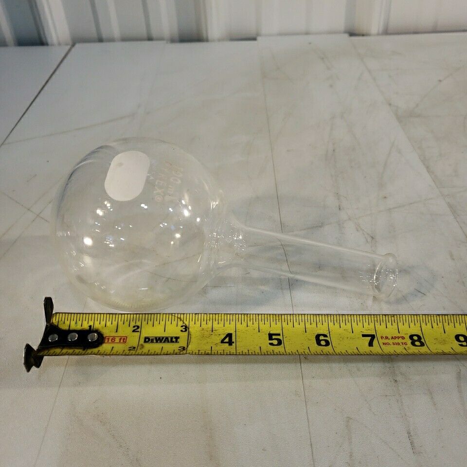 Pyrex 500mL Long Neck Round Bottom Glass Flask