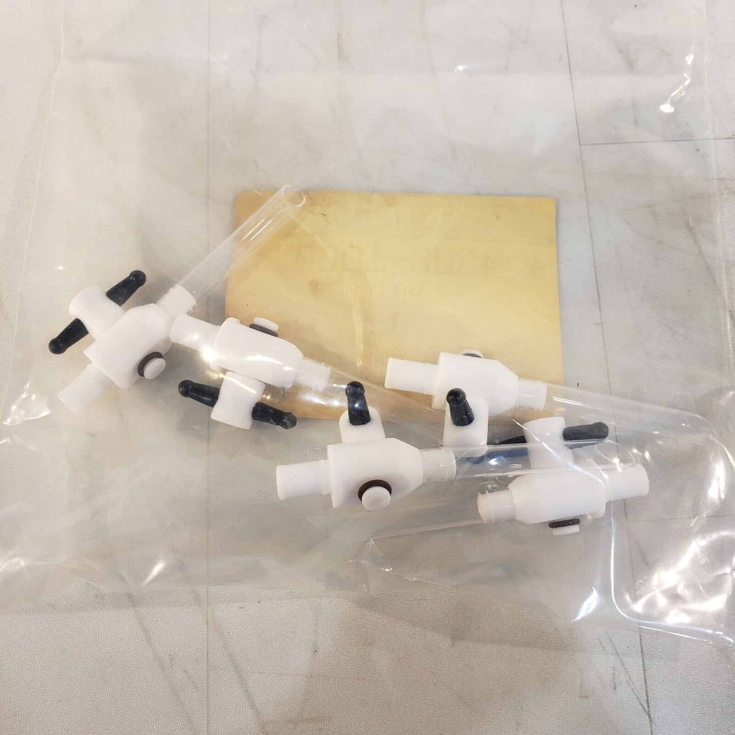 Lot Of 5 Nalgene 4300-1000 Separatory Funnel Valves 1000mL PP