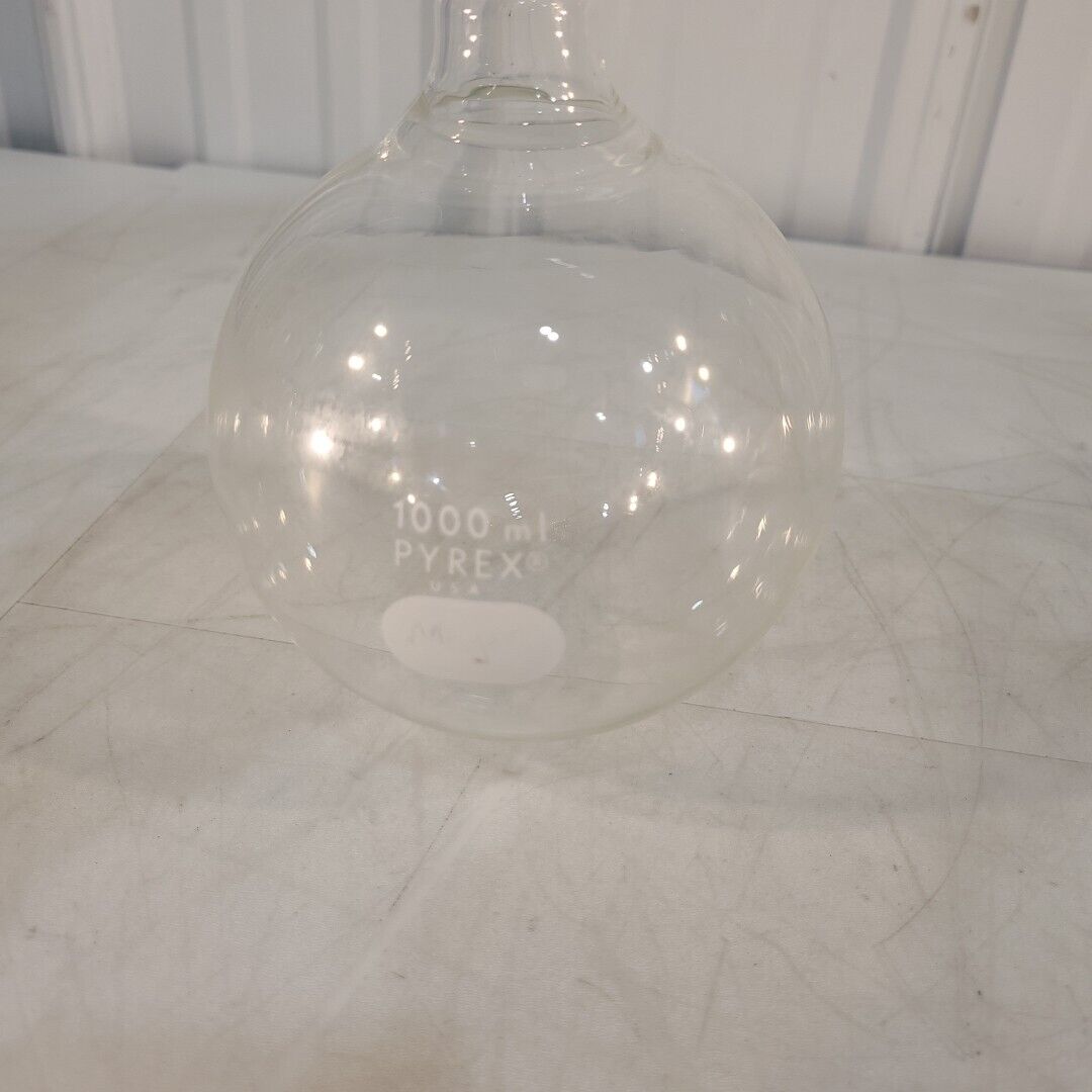 Pyrex 1000mL Round Bottom Glass Boiling Flask 24/40 Female Connector Labratory