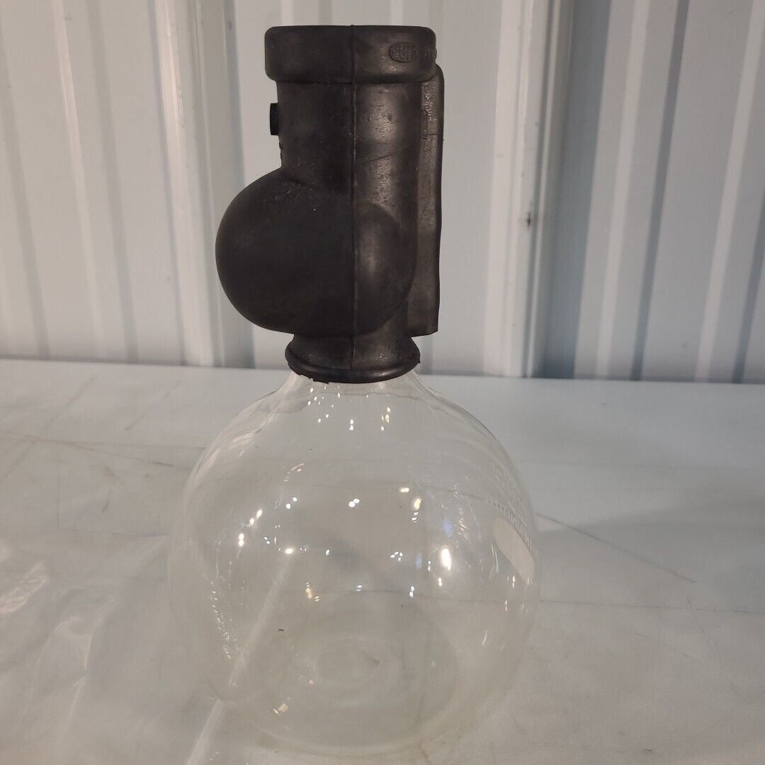 Pyrex 1000mL Flat Bottom Flask Guth Unitized Washbottle Glassware Labratory