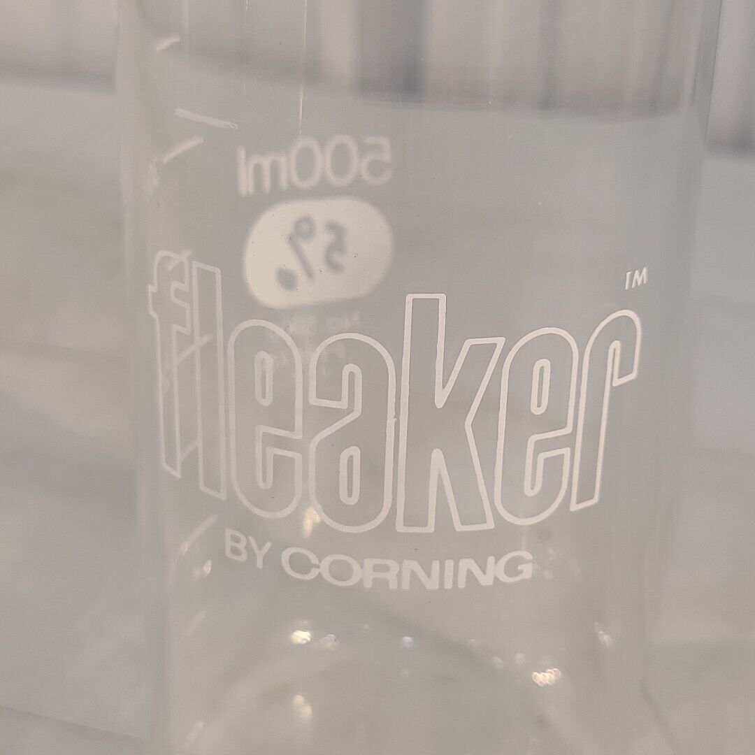 Pyrex Corning 5900 Fleaker 500mL Glassware Labratory Glass Pour Spout Lab Used
