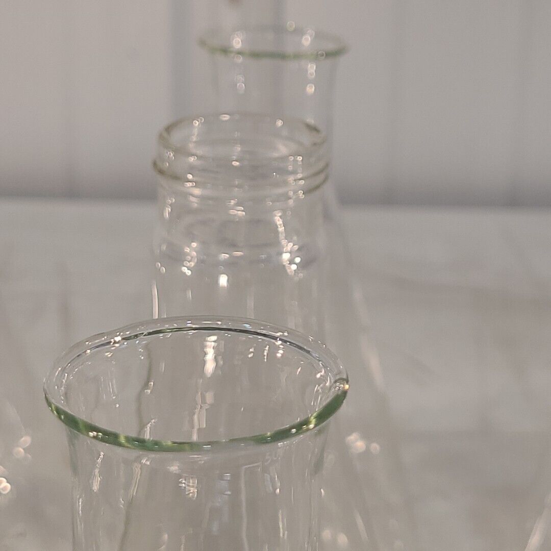 Lot Of 16- Kimax Pyrex 26505 4980 5100 Erlenmeyer Flask Labratory Glassware mL