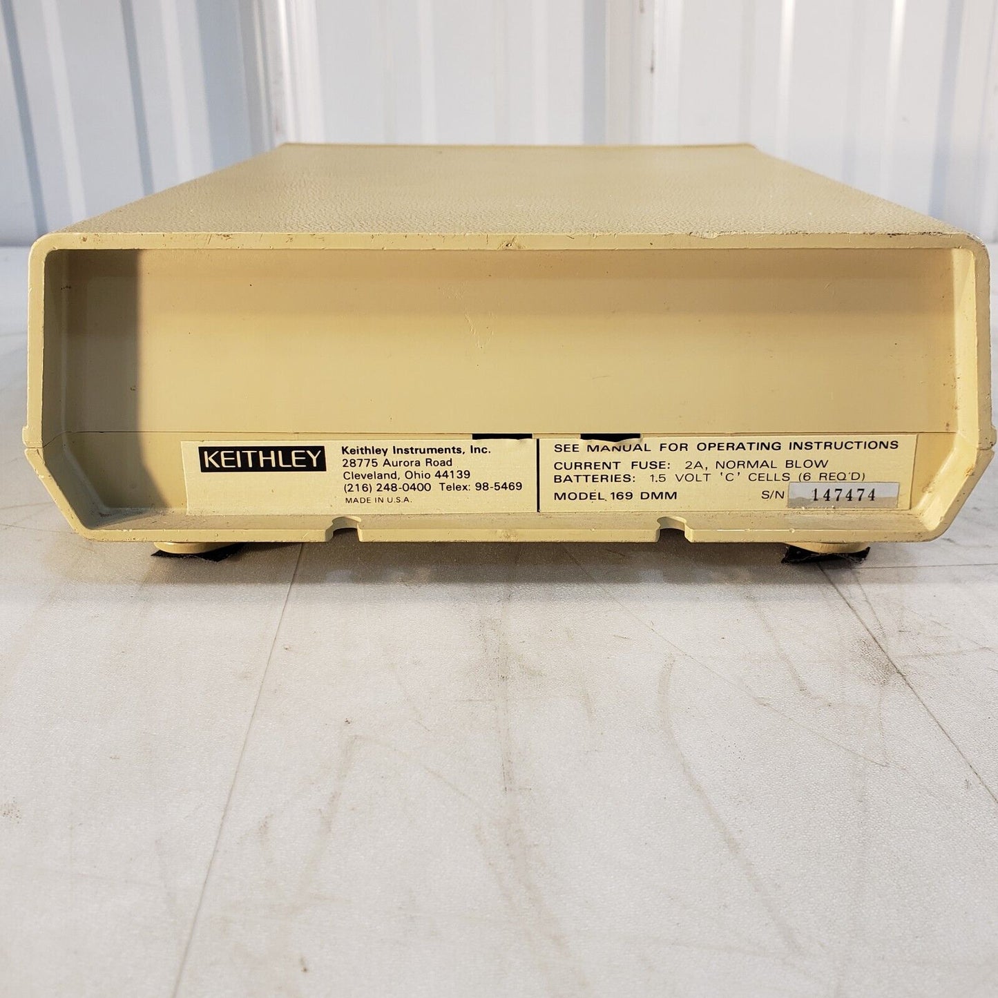 FOR PARTS Keithey 169 Multimeter Vintage Battery Powered