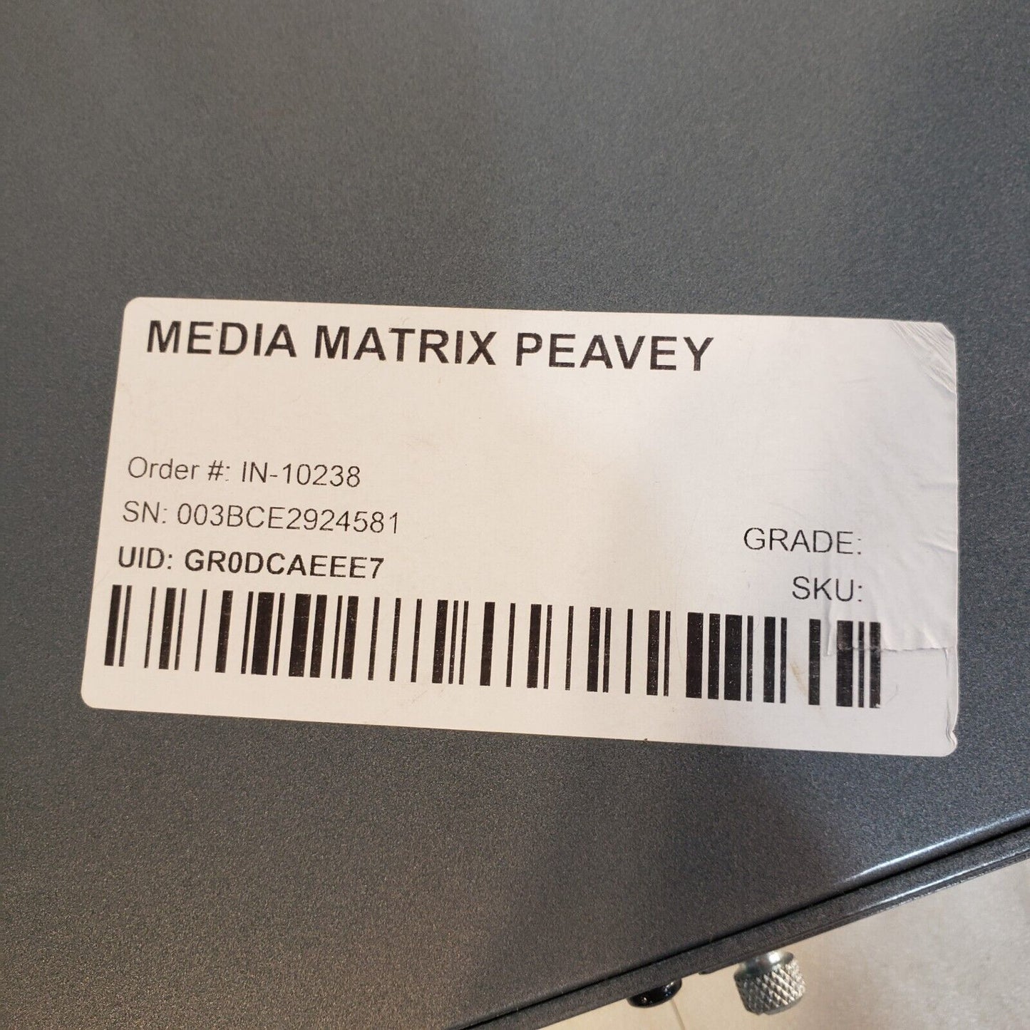 Peavey CAB 16o Audio Output Bridge Media Matrix CobraNet 003BCE2924581