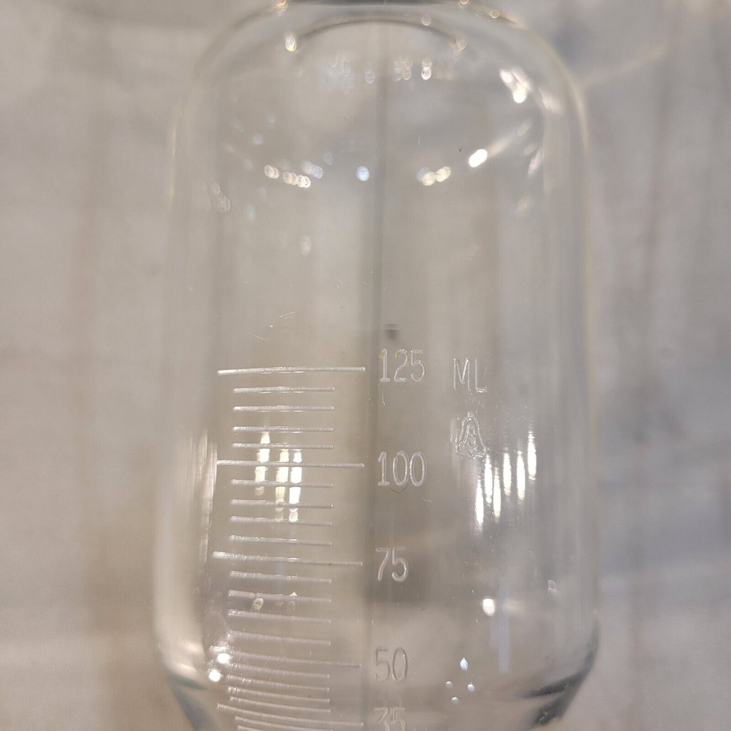 125mL ASTM Glass Reusable Cone Centrifuge Tube 6.75" Long 2.25" Wide