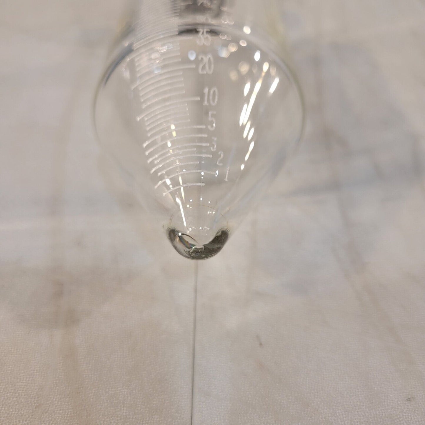 125mL ASTM Glass Reusable Cone Centrifuge Tube 6.75" Long 2.25" Wide