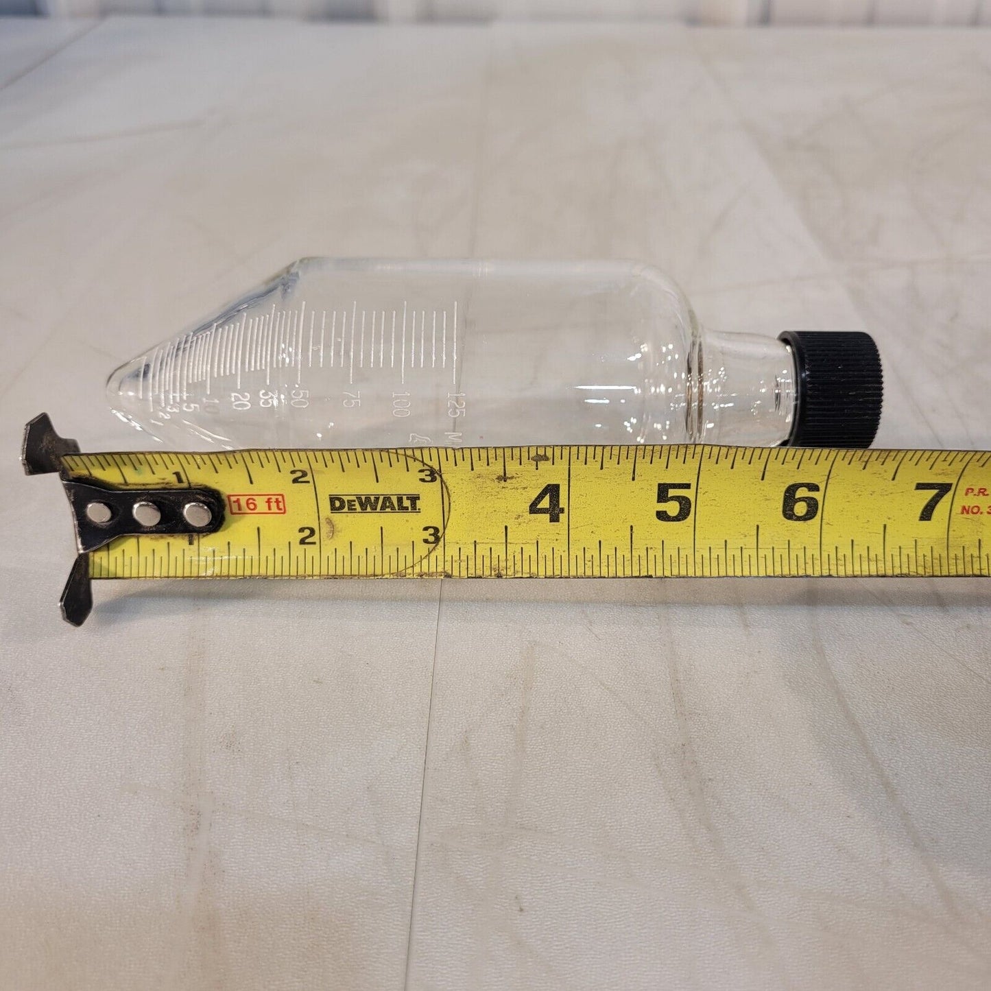 125mL ASTM Glass Reusable Cone Centrifuge Tube 6.75" Long 2.25" Wide