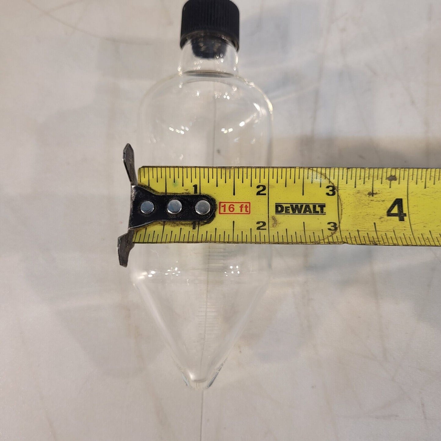 125mL ASTM Glass Reusable Cone Centrifuge Tube 6.75" Long 2.25" Wide