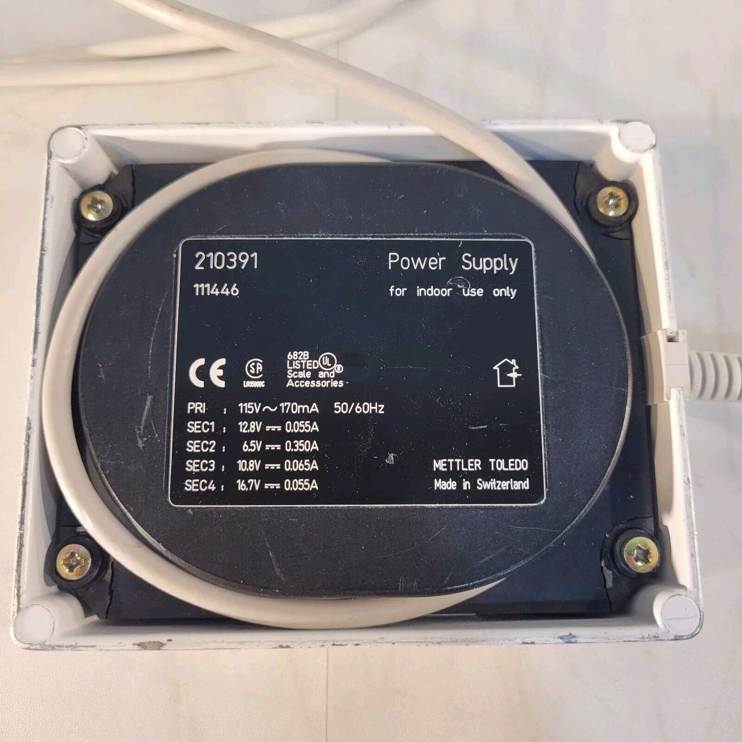Mettler Toledo 210391 Digital Balance Scale Power Supply