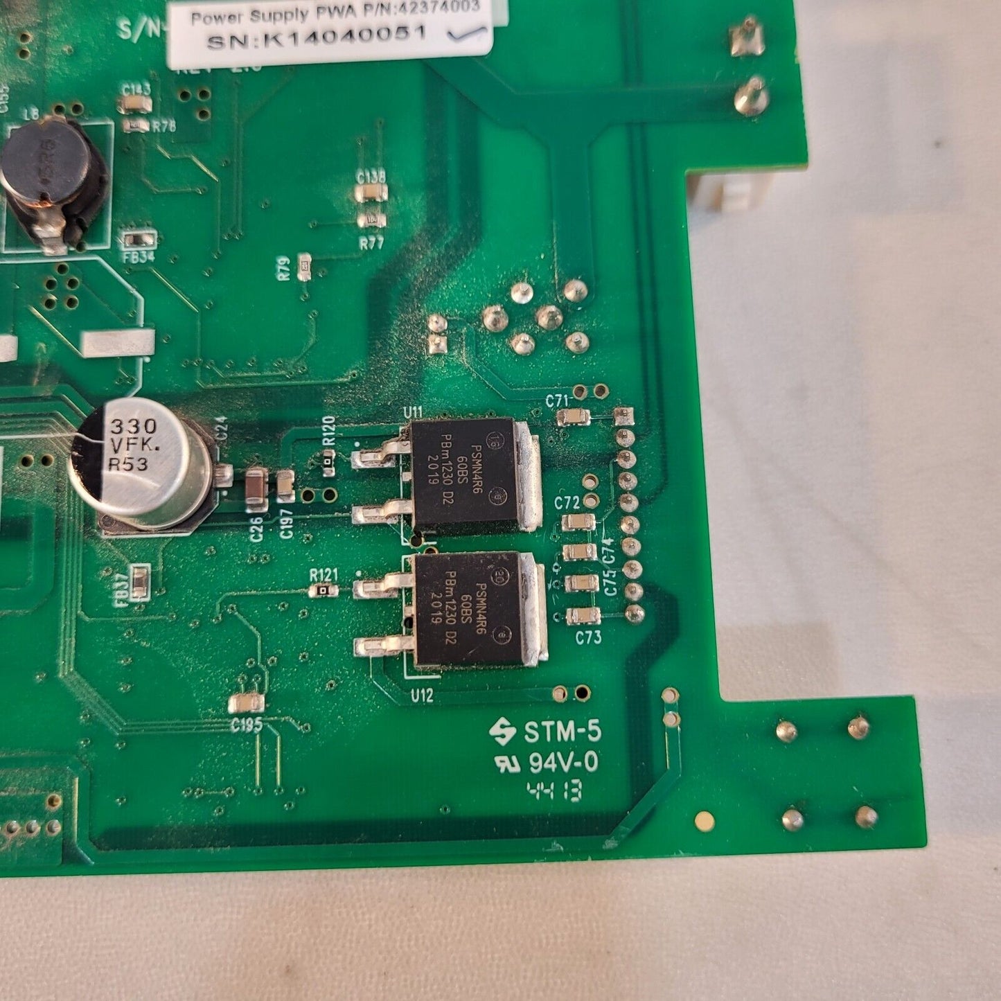 Astro Med PWA 4237403 Power Supply Circuit Board From DMX 8000 DAQ Recorder