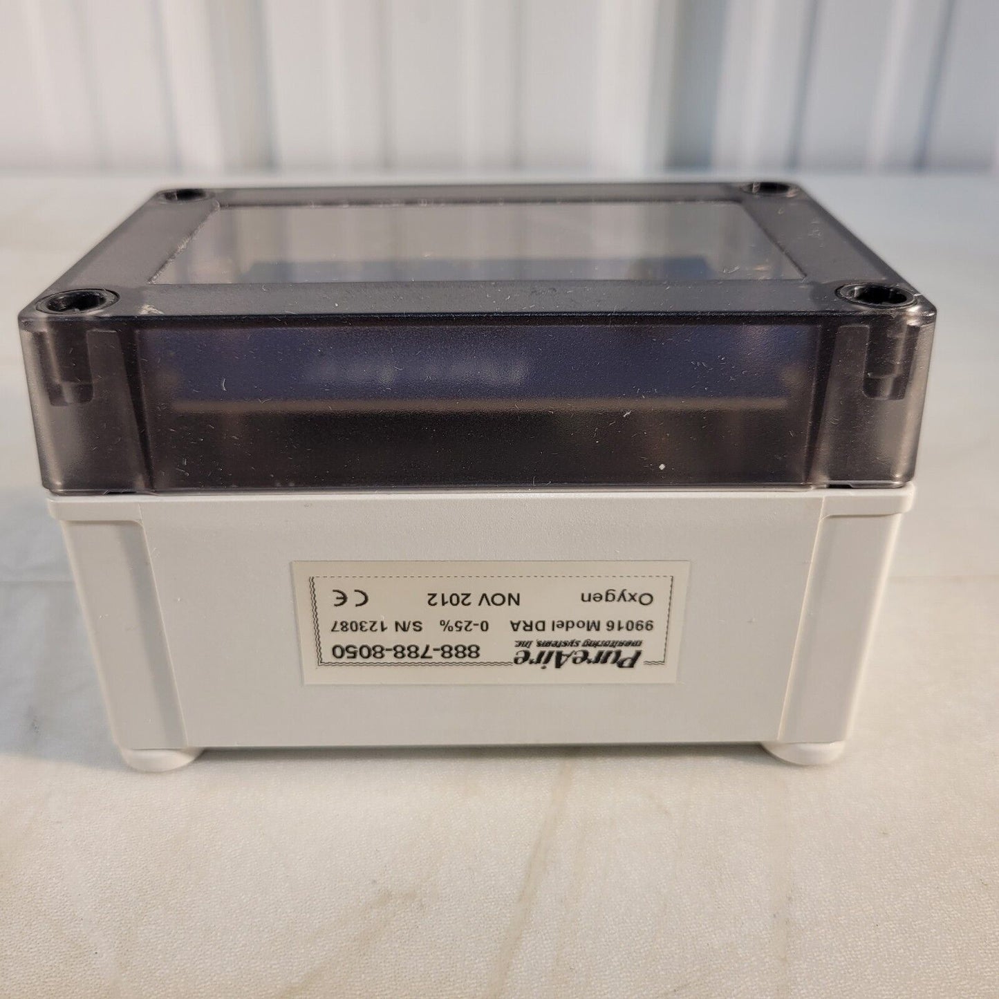 PureAire DRA 99016 Oxygen Deficiency Monitor 0-25%
