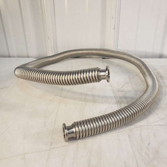 KF16 NW16 Bellows Hose 1250mm 1.25M Length High Vacuum Stainless Steel