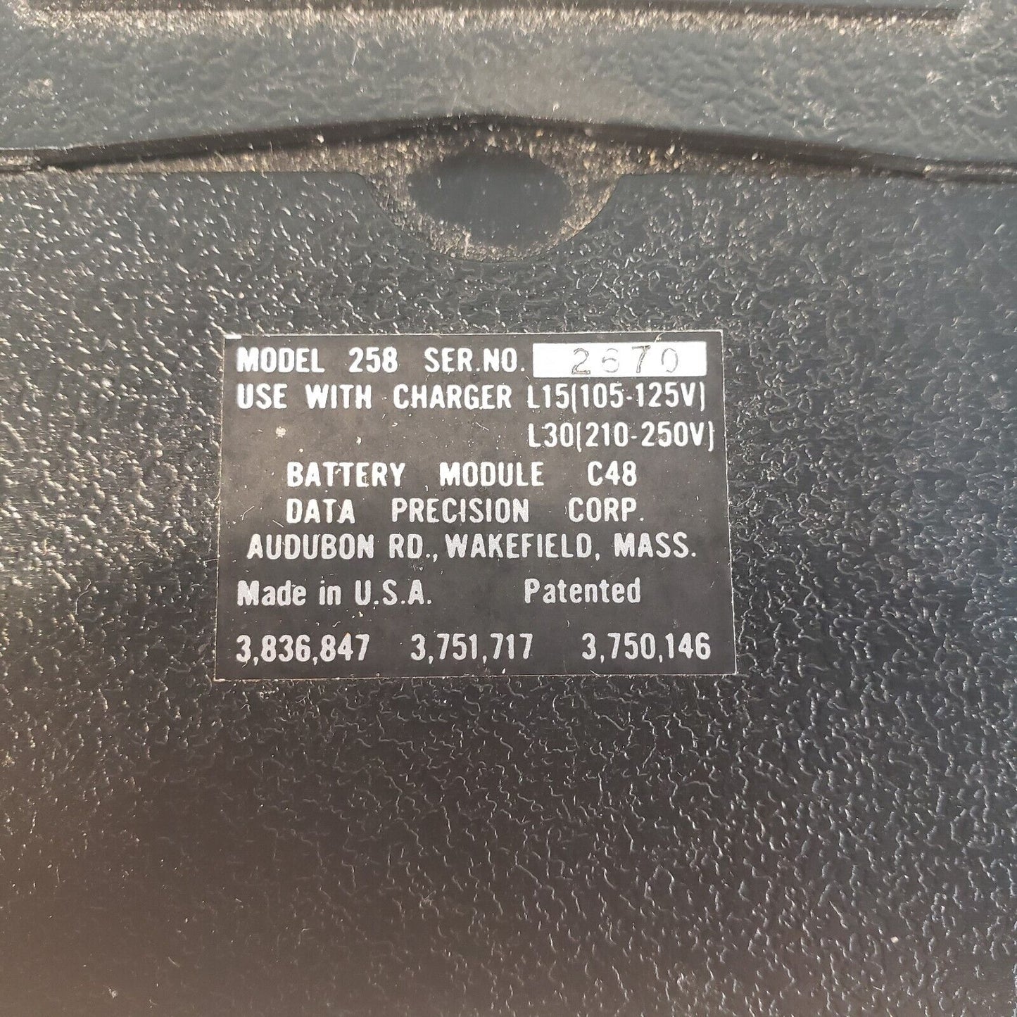 Vintage Data Precision 258 True RMS Miniature Portable Digital Multimeter