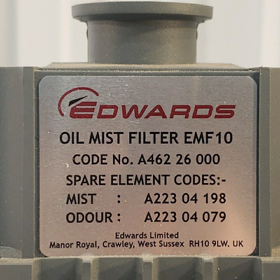 Edwards A462 EMF10 Oil Mist Filter EMF10 Vacuum Pump Catcher UHV 26 000