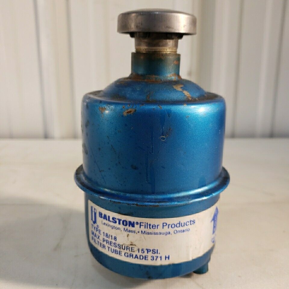 Balston 18/18-371H Oil Mist Filter Vacuum Pump Exhaust Oil Catcher 15PSI Max