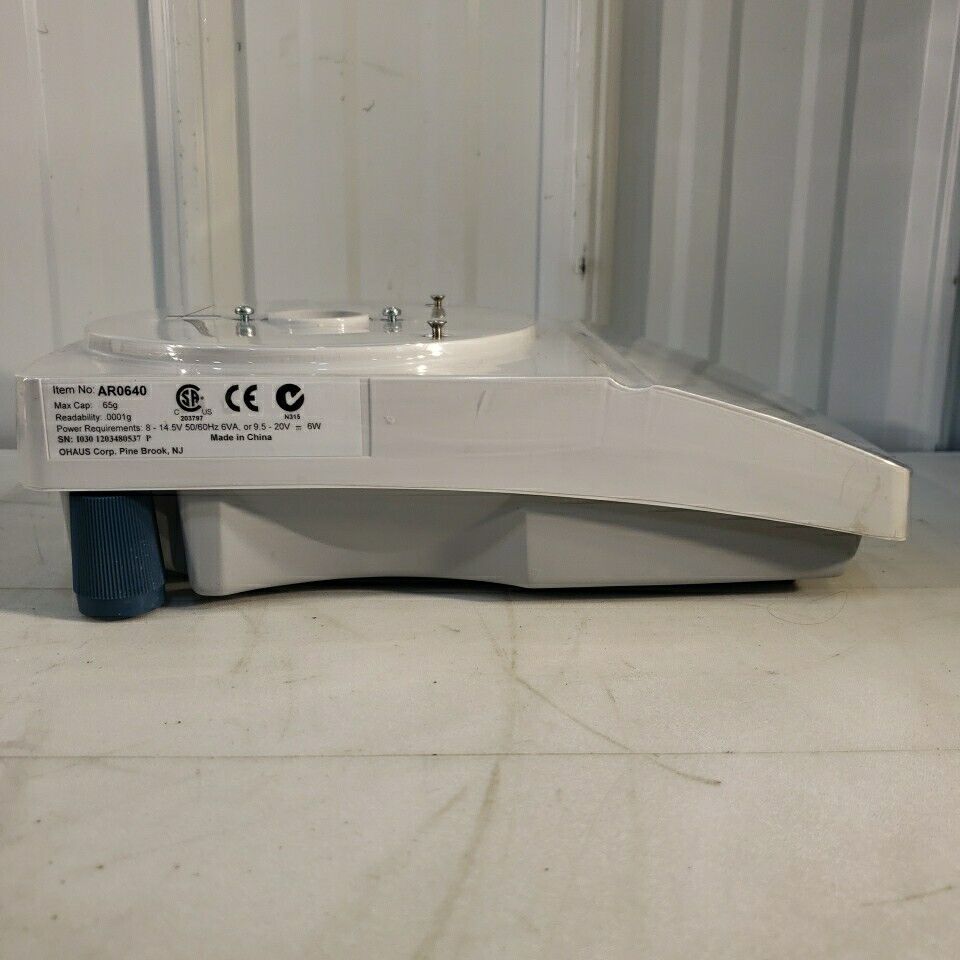 Ohaus Adventurer Balance Scale 120V AR0640 65g Max 0.0001g Step Not Working