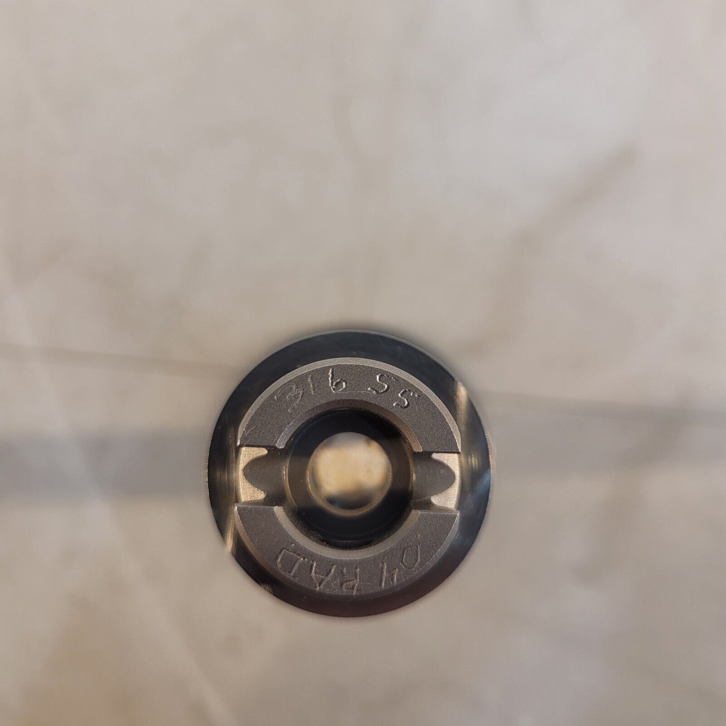 TA Inst 0.04 Radians Rheometer Rotor 50mm Dia Upper Geometry Spindle 316 SS
