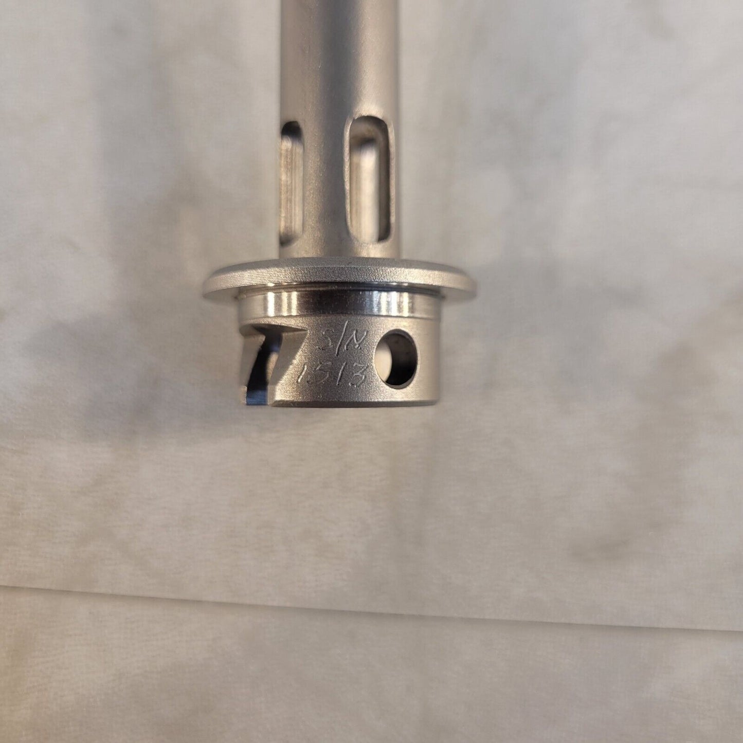 TA Inst 0.04 Radians Rheometer Rotor 50mm Dia Upper Geometry Spindle 316 SS