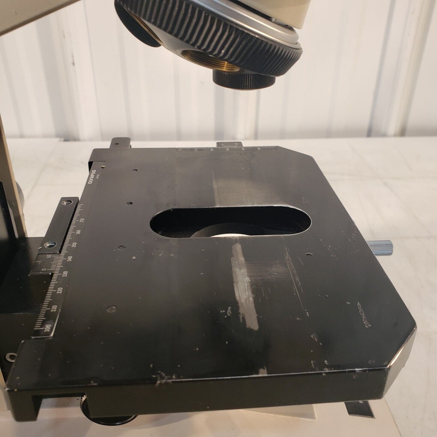 Olympus BH-2 Microscope Housing BHTU WITHOUT Lamphouse, Eyepieces, or Objectives