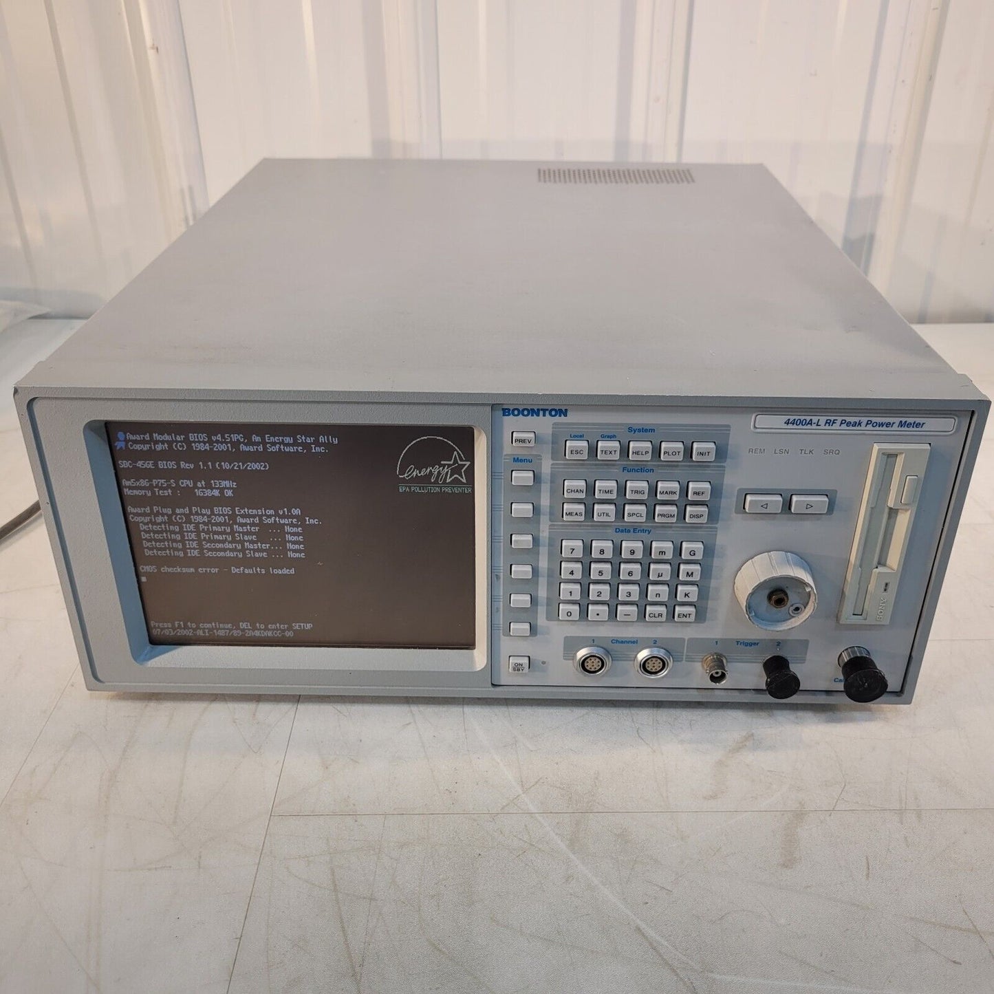*No HDD or FPGA Board* Boonton 4400A-L RF Peak Power Meter w/ New CMOS Battery