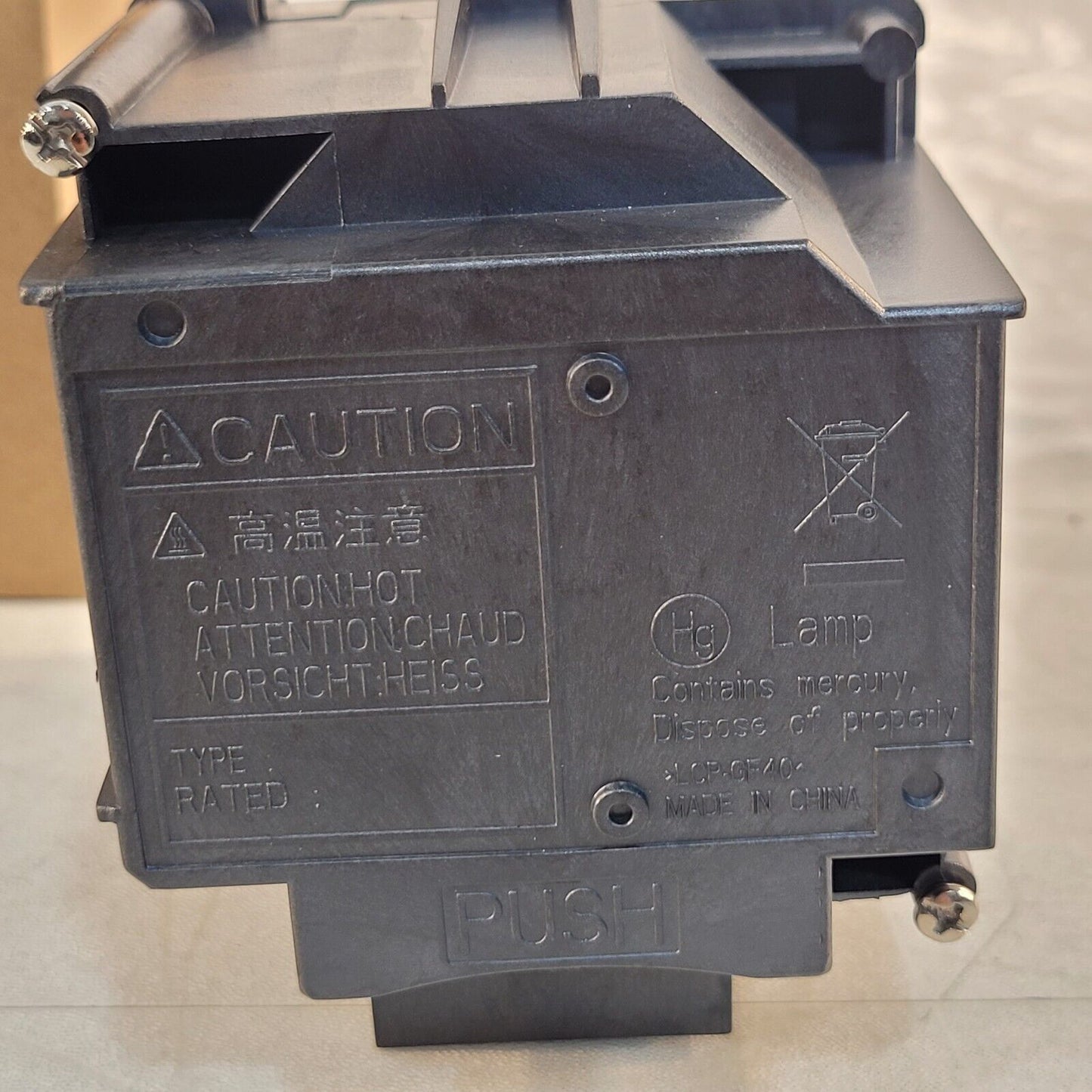 Epson LCP-GF40 Lamp Housing For Projector Lamp Burnt Out ELPLP