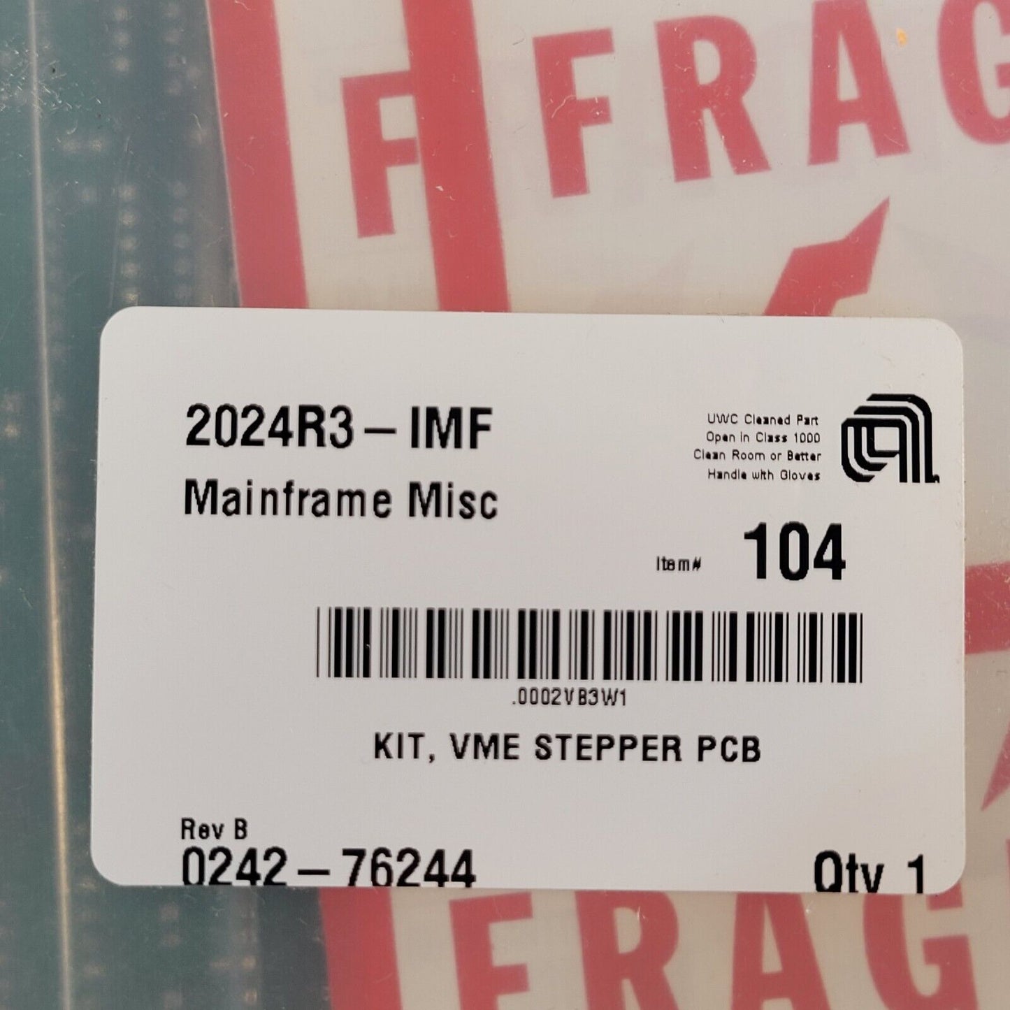 Applied Materials AMAT 0242-76244 VME Stepper PCB Kit 2024R3-IMF 0100-20173