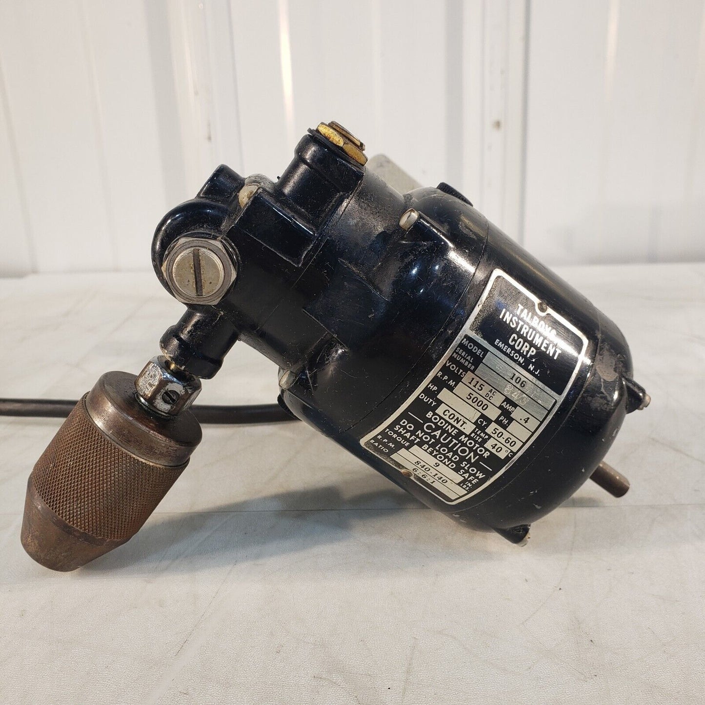 TESTED WORKS - Talboys 106 Variable Speed Overhead Lab Stirrer Bodine Motor