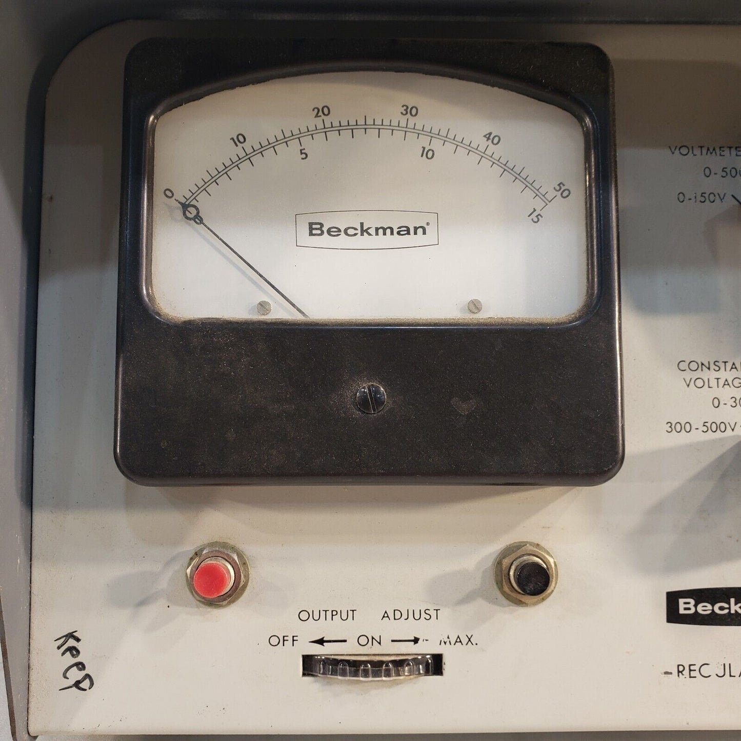 FOR PARTS ONLY Beckman Duostat RD-2 Regulated DC Power Supply