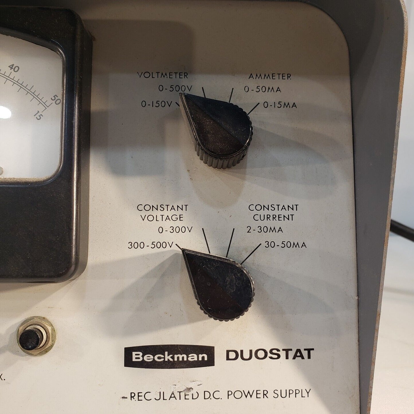 FOR PARTS ONLY Beckman Duostat RD-2 Regulated DC Power Supply